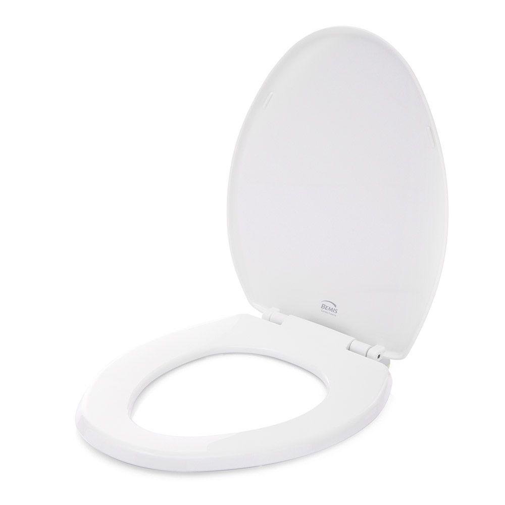 Asiento para Inodoro Elongado con Cierre Lento Color Blanco