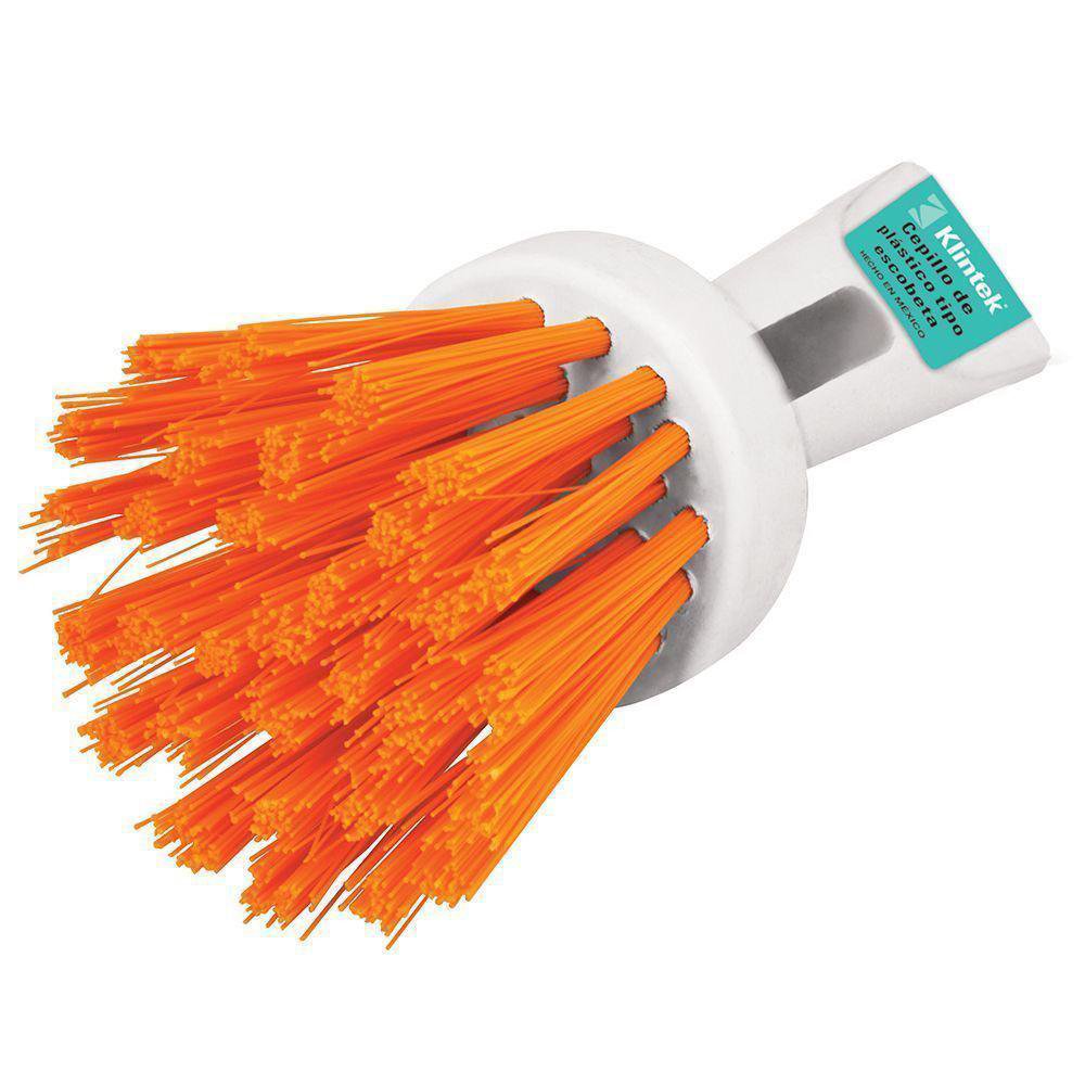 Cepillo para Cocina Pequeño de Plástico Tipo Escobeta Naranja Cepillo de Plástico Tipo Esc…