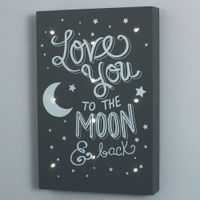 Decoración Con Luz Love You To The Moon - Nojo