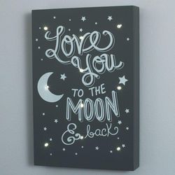 Decoración Con Luz Love You To The Moon - Nojo