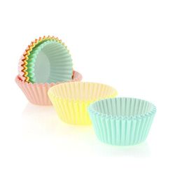 Papel Cubiletes Colores Pastel 75 /U Sc