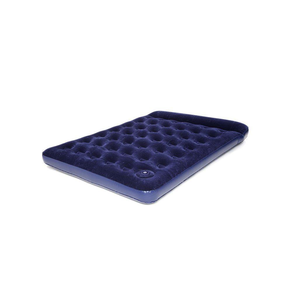 Colchón Inflable con Inflador Integrado Color Azul - Varios Tamaños Queen
