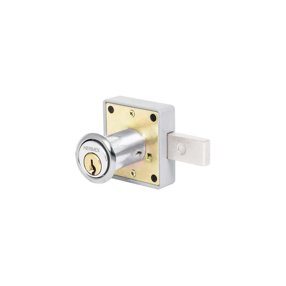 Cerradura para Mueble Color Cromo Pulido