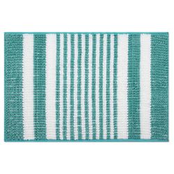Alfombra Para Baño Chenille 20x30 Cm Aqua