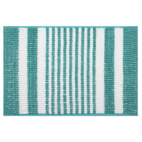 Alfombra Para Baño Chenille 20x30 Cm Aqua