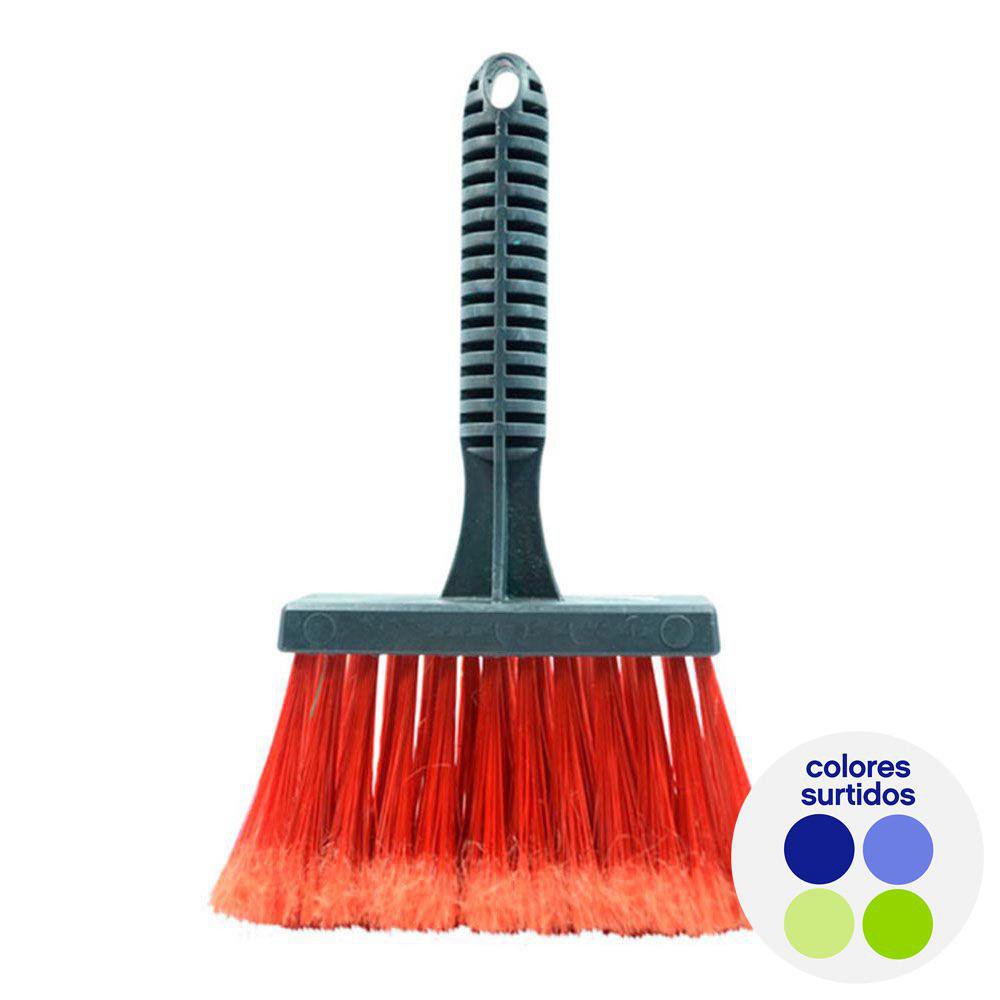 Cepillo para Polvo Mediano de Plástico Multicolor