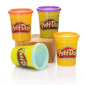 Set de Frascos con Plasticina 4 Pzas Colores Surtidos - Play Doh