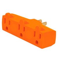 Adaptador Aterrizado Con 3 Entradas -  Voltech