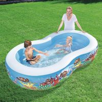 Piscina Inflable Ovalada Diseño Marino 2.62X1.57X0.46 M - Bestway