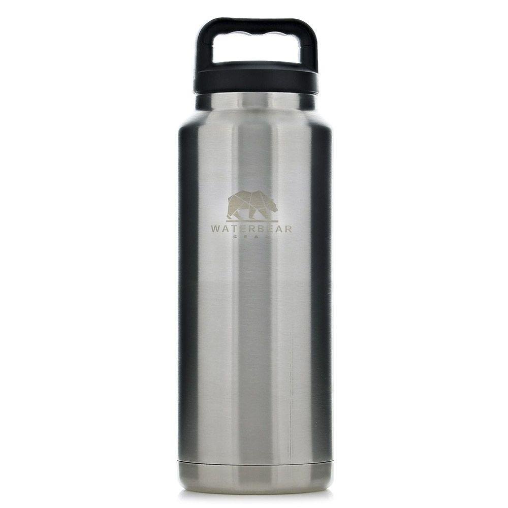 Termo de 1 L de Acero Inoxidable con Tapadera Color Negro