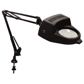 Lámpara De Escritorio Negra Con Lupa 1Bombillox40Wmax- Zlumini