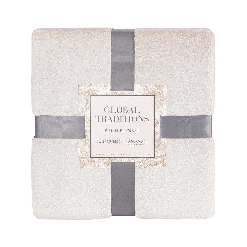 Frazada Beige Extra Suave Varios Tamaños - King Full Queen