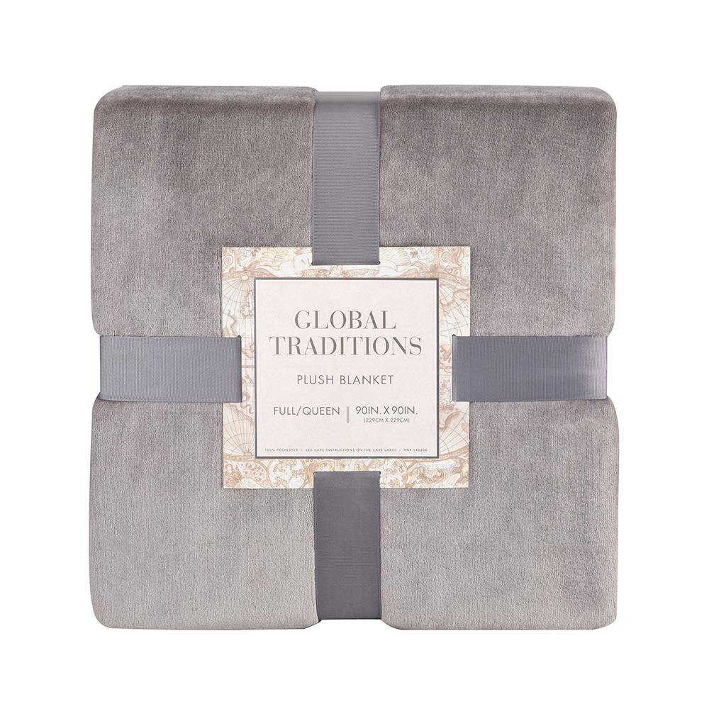 Frazada Gris Extra Suave Varios Tamaños - King Full Queen