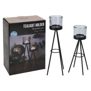 Set De 2 Candeleros Con Base