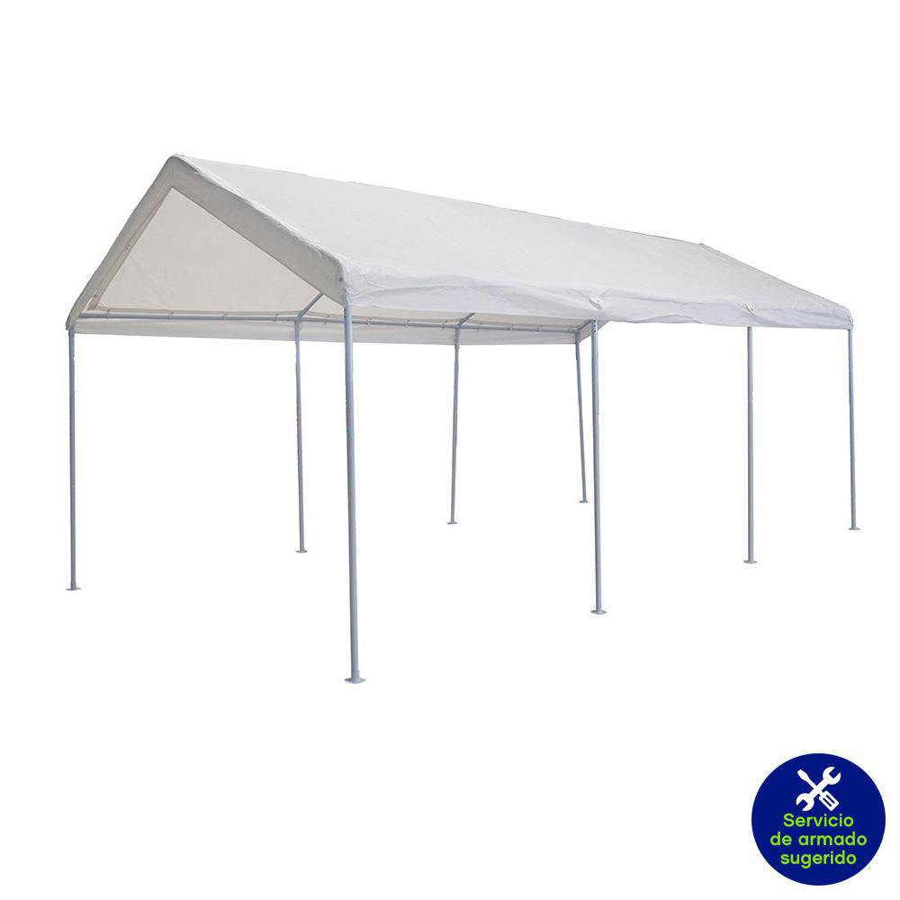 Toldo Garage de 3 x 6 Metros Color Blanco Toldo Estilo Garage Color Blanco de 3 x 6 Metros