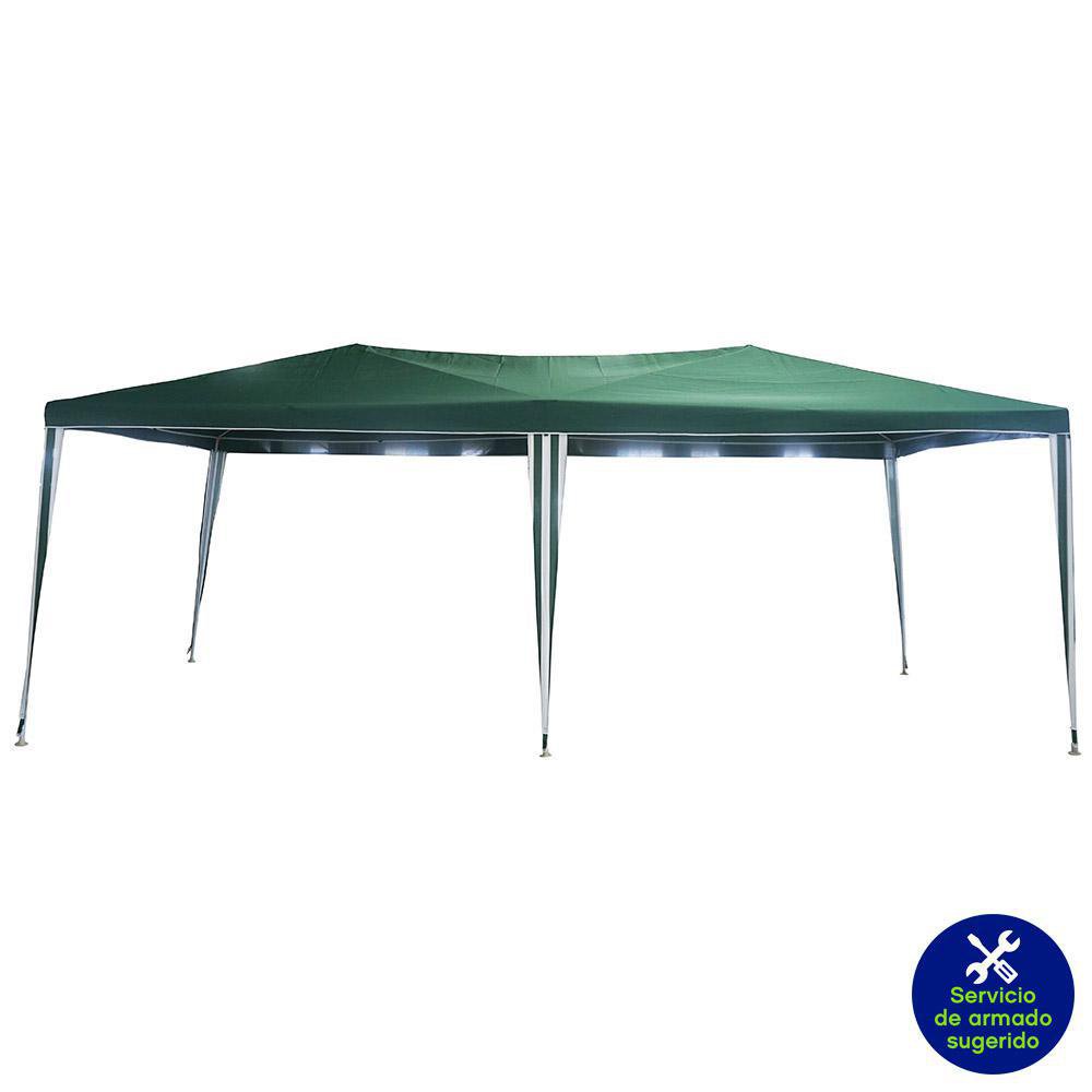 Toldo de 3 x 3 Metros Color Verde Toldo Verde de Exterior 3 x 6 m con Estructura Metálica