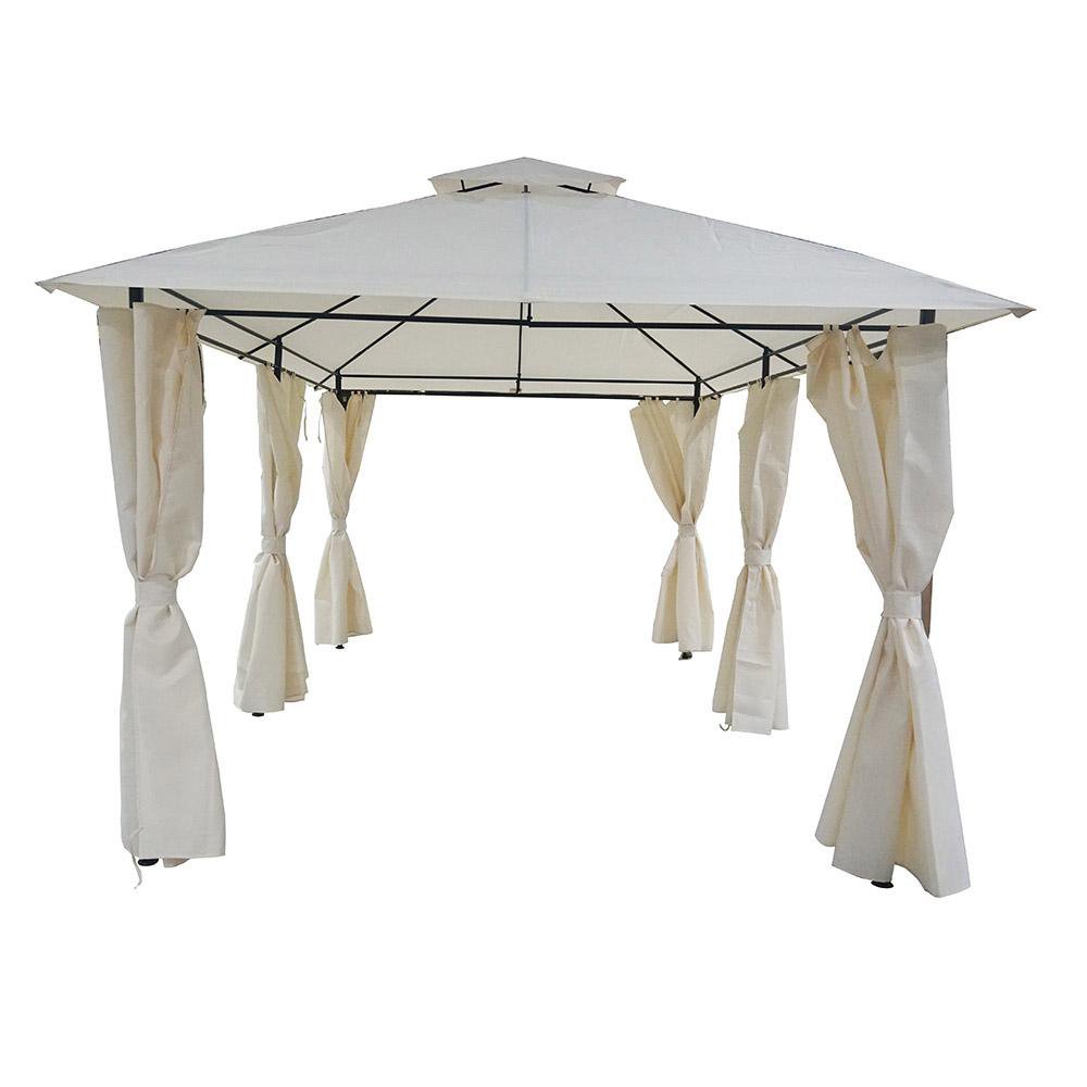 Toldo con Paredes 3 x 4 Metros Color Beige Toldo Para Exterior con Paredes Color Beige de 3 x 4 Metros