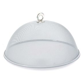 Tapa Plato 35 Cm Rejilla Blanco