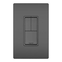 Interruptor 3 Vías Doble Negro - Legrand