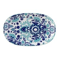 Plato Para Servir Oval 20X13 Cm Verde - Toscana
