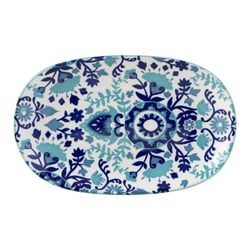 Plato Para Servir Oval 20X13 Cm Verde - Toscana