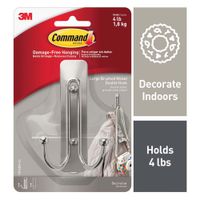 Gancho Metal Doble Command 4Lb - 3m