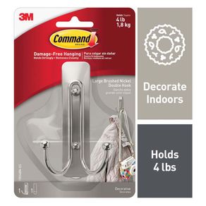 Gancho Metal Doble Command 4Lb - 3m