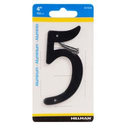 Número 5 En Negro De Tamaño 4 - Hillman