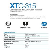 Cable De Audio 3.5Mm Macho A 3.5Mm Macho
