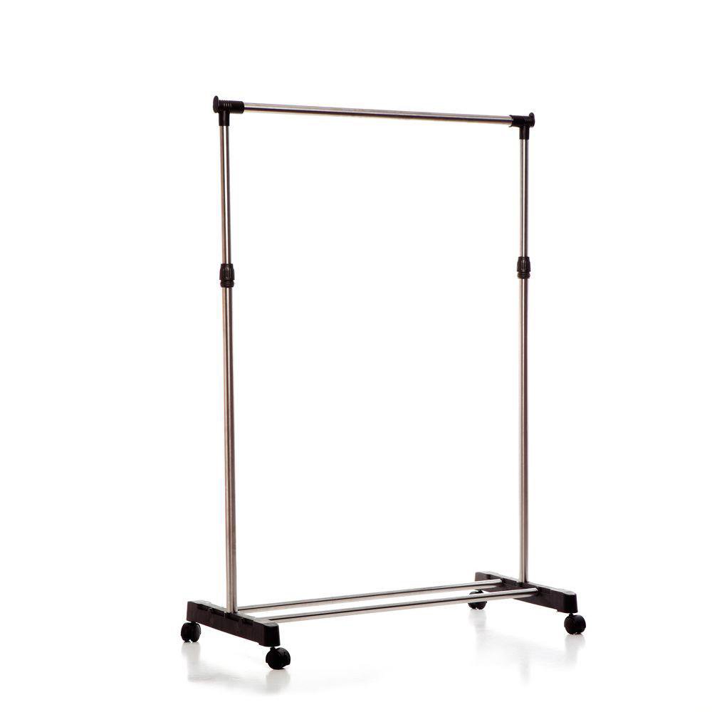 Colgador para Ropa Ajustable de Metal hasta 160 Cm Plateado