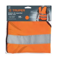 Chaleco De Seguridad Con Cinta Unitalla Naranja - Truper