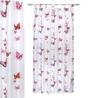 Cortinas Seda Mariposas Rosa 140X240 Cm - Koala
