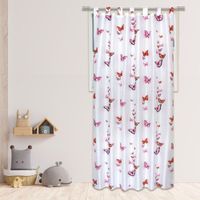 Cortinas Seda Mariposas Rosa 140X240 Cm - Koala