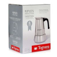 Cafetera Riflex Acero Inoxidable 6 Tazas - Tognana