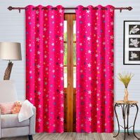 Set 2 Cortinas Neón Estrellas 97x213 Cm - Koala