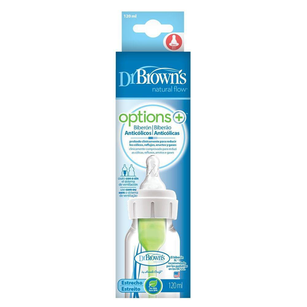 Pacha Options+ Anticólicos con Mamón Preemie y Cuello Delgado de 4 Oz para 0+ Meses Pacha…