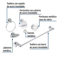 Set de 6 Accesorios para Baño - Foset