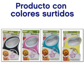 Correa Retractable De Colores Nylon 3M Para Perro