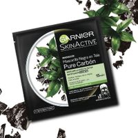 Mascarilla En Tela Para Rostro Detox Black - Garnier