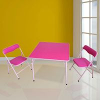 Conjunto-Infantil-de-Mesa-y-2-Sillas-en-Color-Rosado