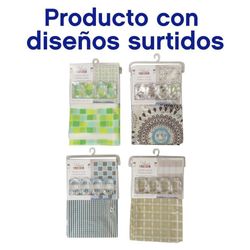 Cortina Peva Con Ganchos 177X183 Cm Surtida