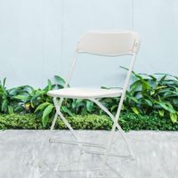 Silla De Exterior Plegable Elliot Blanca - Newstorm