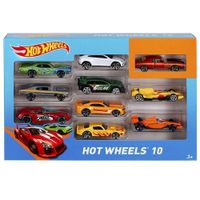 Set Carros Básicos de Juguete 10 Pzas - Hot Wheels