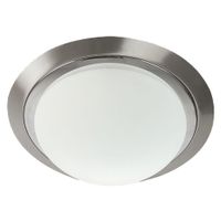 Plafón De Techo Plateado 1 Luz - Tecnolite