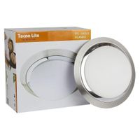 Plafón De Techo Plateado 1 Luz - Tecnolite