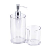 Duo Dispensador Y Porta Cepillos Crystal - Viva Fresh