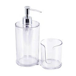 Duo Dispensador Y Porta Cepillos Crystal - Viva Fresh