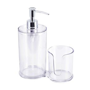 Duo Dispensador Y Porta Cepillos Crystal - Viva Fresh