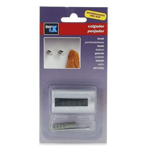 Colgador Cilíndrico 9X17X4 Cm Cromo Mate - Inofix