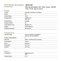 Flipón De 2 Polos 100A 120/240V - Schneider